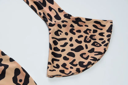 Hawthaw Women 2025 Spring Autumn Long Sleeve Leopard Print Party Club Bodycon Long Dress Wholesale Items For Business