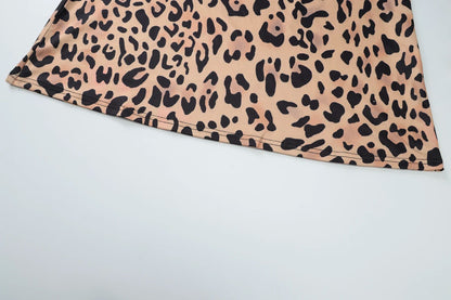 Hawthaw Women 2025 Spring Autumn Long Sleeve Leopard Print Party Club Bodycon Long Dress Wholesale Items For Business